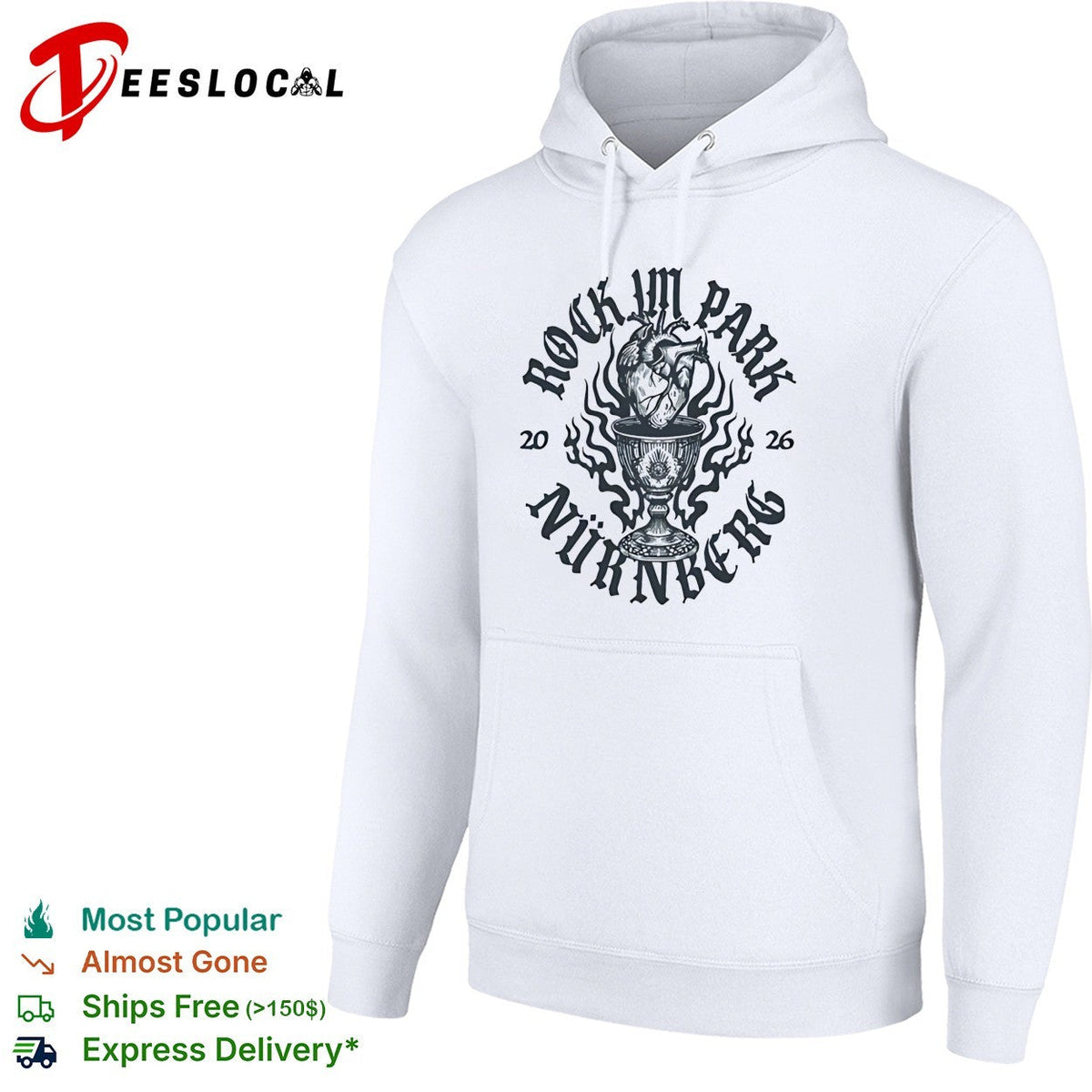 Rock I’m Park Nurnberg 2026 gothic heart chalice dark art shirt Unisex