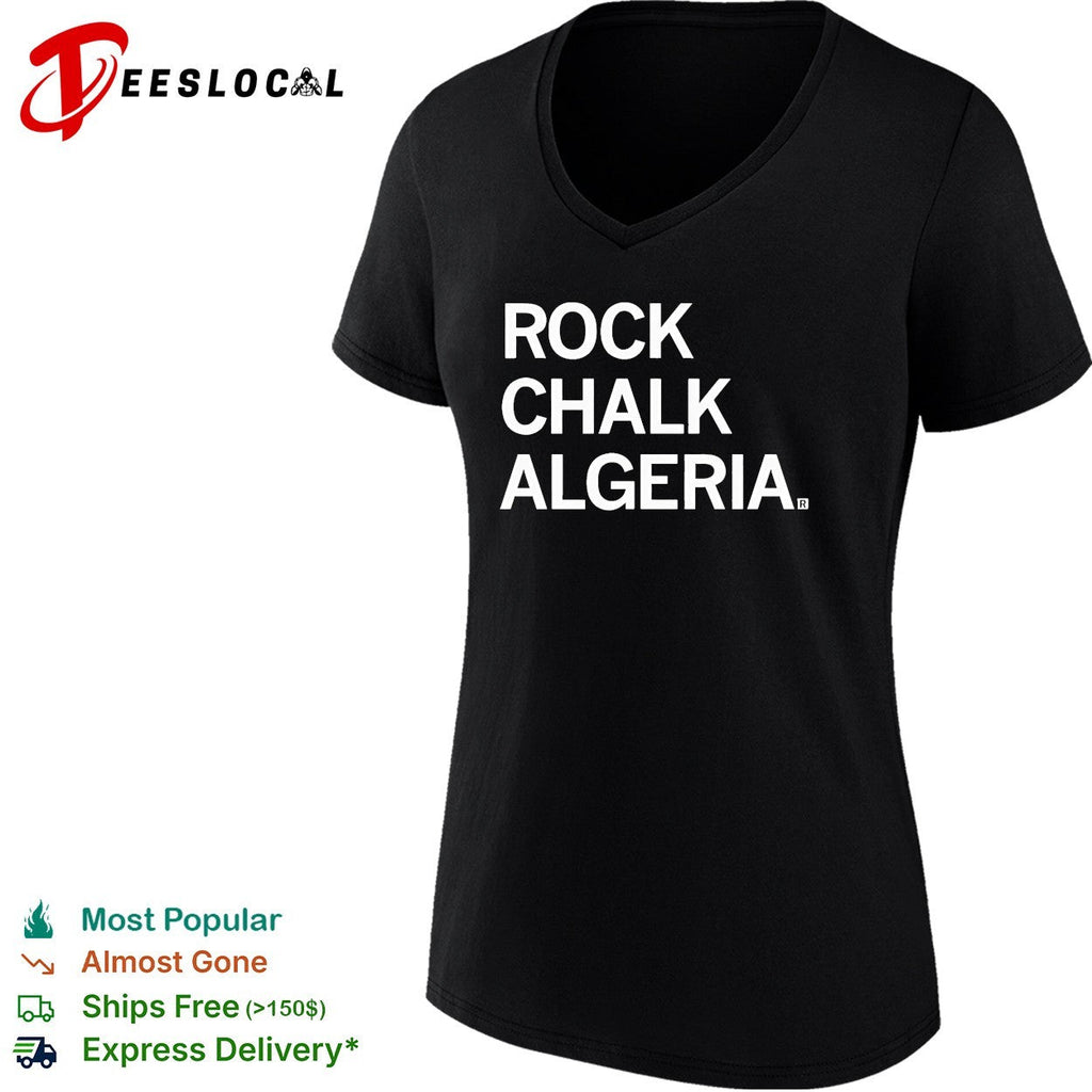 Rock chalk Algeria bold text shirt Unisex