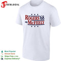 Rogers McFeely 1968 presidential campaign parody Mr Rogers neighborhood shirt Unisex