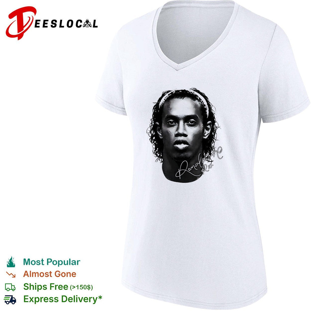Ronaldinho big head signature shirt Unisex