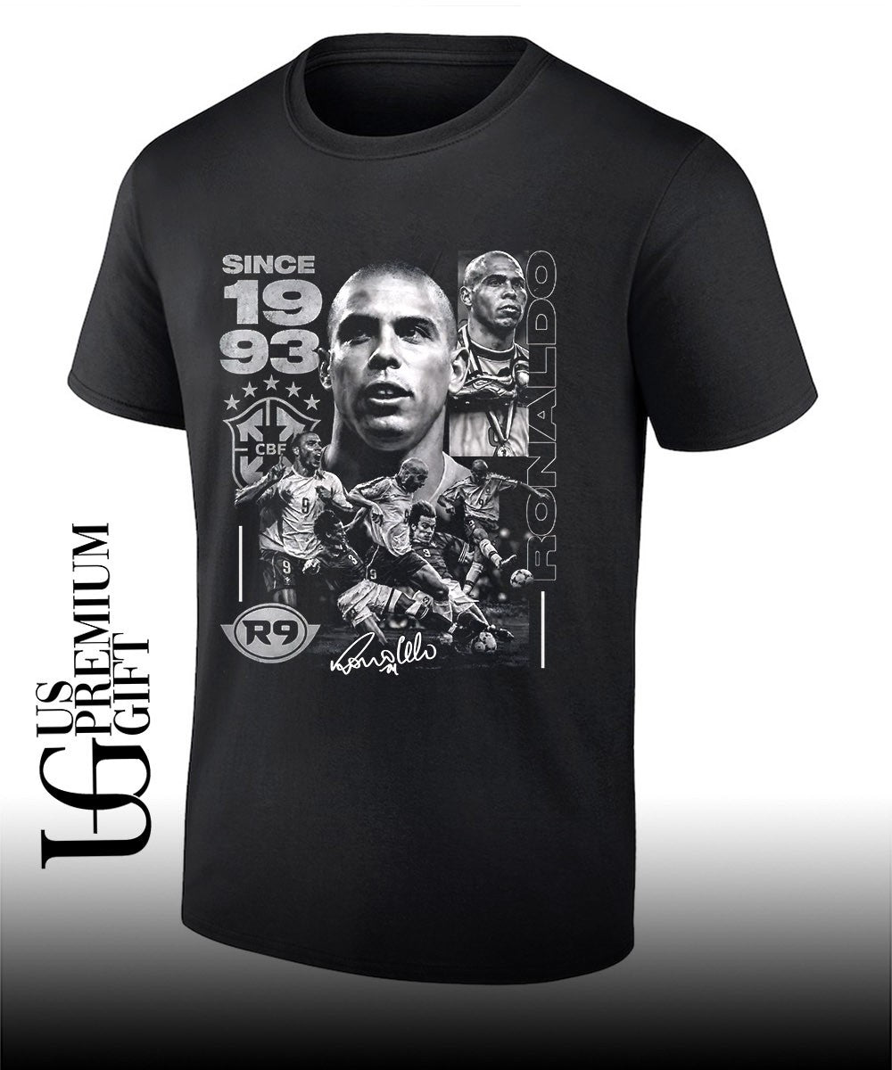 Ronaldo Nazario Brazil CBF since 1993 soccer signature shirt Unisex