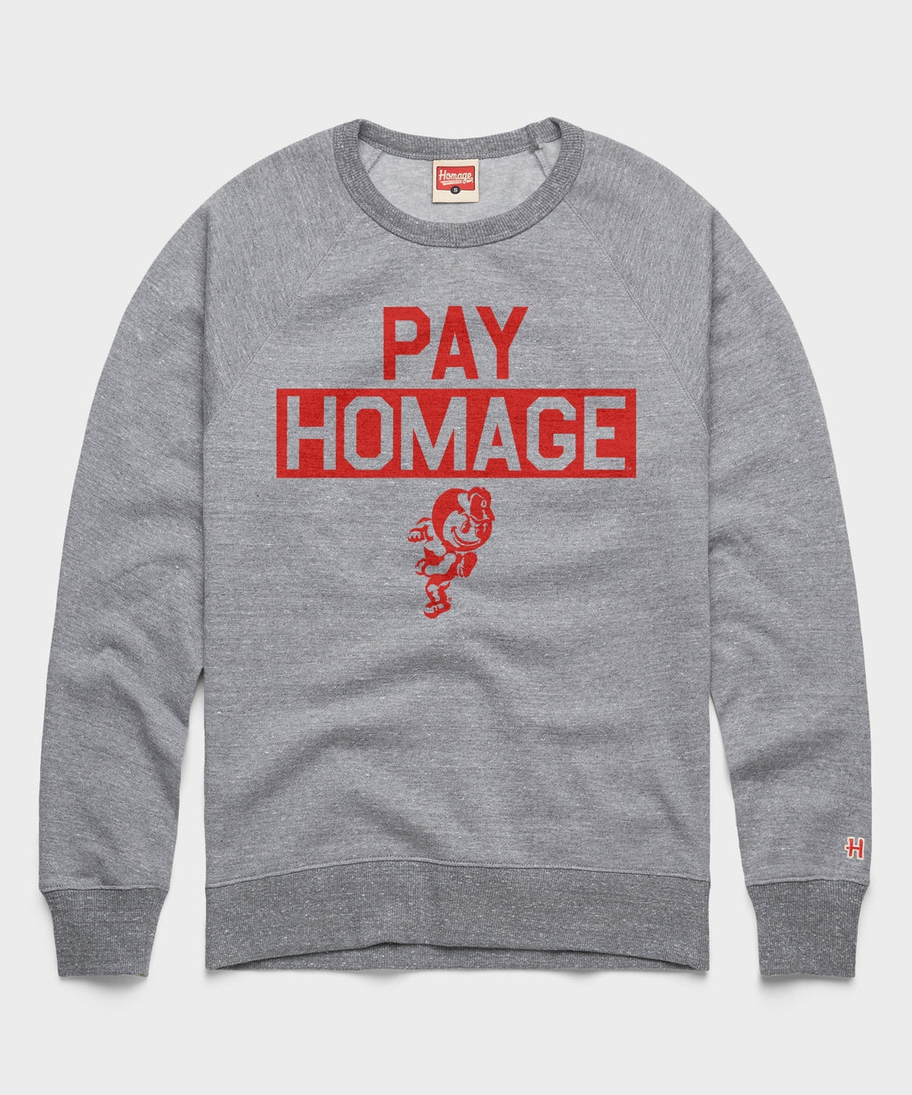 Running Brutus The Buckeye Pay Homage Crewneck Unisex