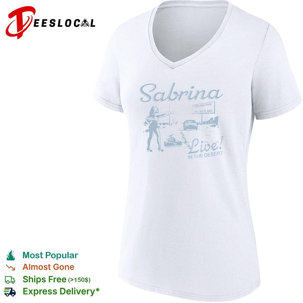 Sabrina Live in the Desert Indio California April 10 and 17 2026 tour concert shirt Unisex