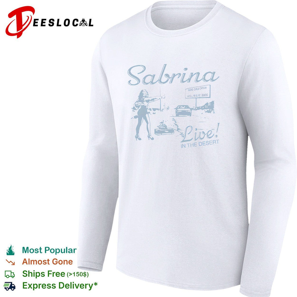 Sabrina Live in the Desert Indio California April 10 and 17 2026 tour concert shirt Unisex