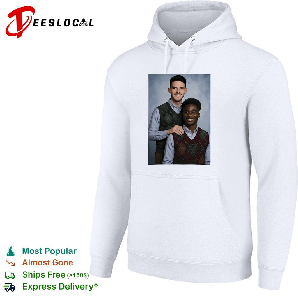 Saka and Declan Rice Step Brother Arsenal FC shirt Unisex
