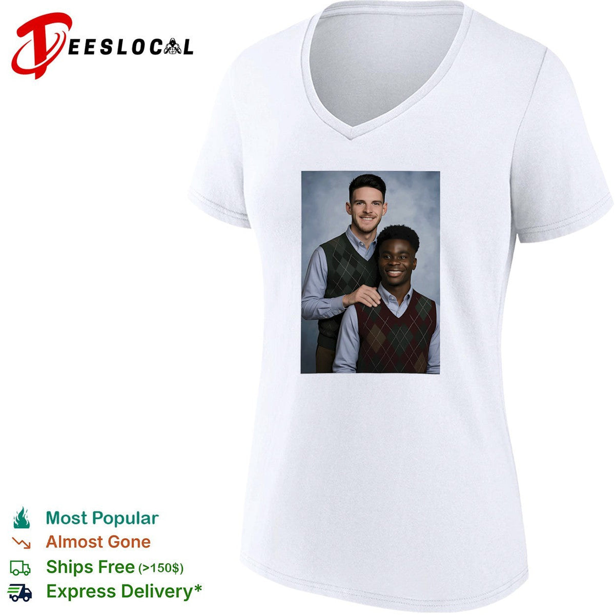 Saka and Declan Rice Step Brother Arsenal FC shirt Unisex