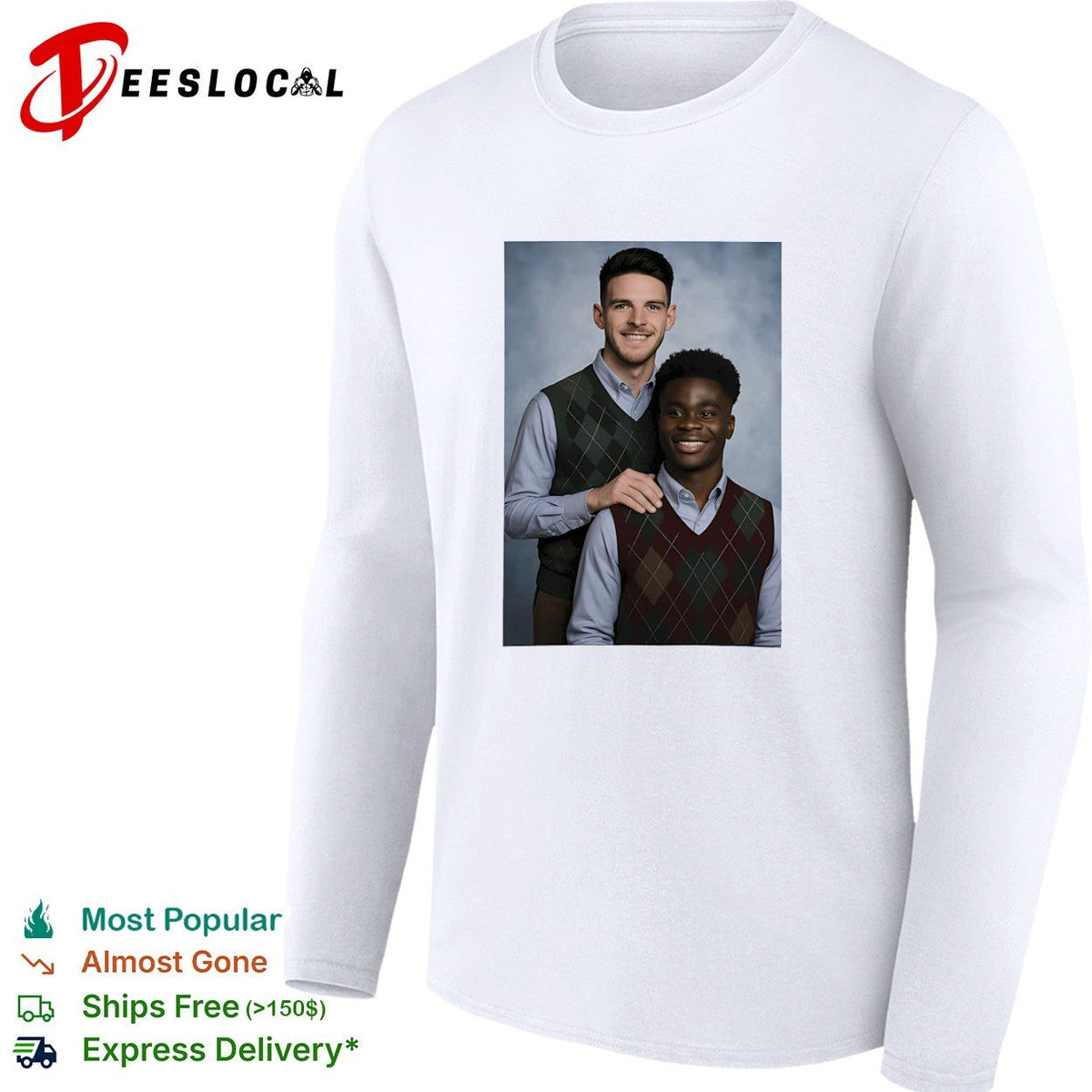 Saka and Declan Rice Step Brother Arsenal FC shirt Unisex