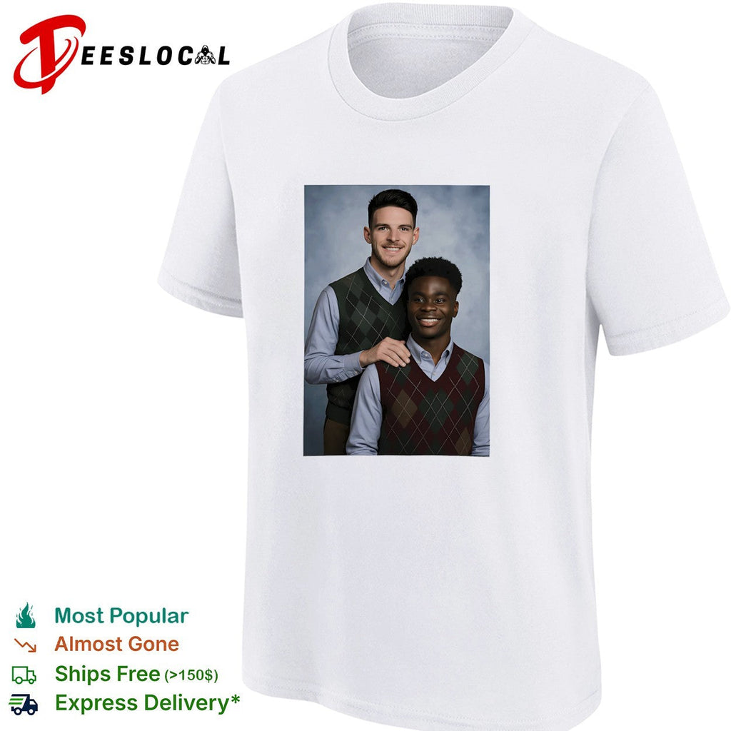 Saka and Declan Rice Step Brother Arsenal FC shirt Unisex