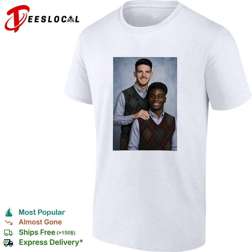 Saka and Declan Rice Step Brother Arsenal FC shirt Unisex