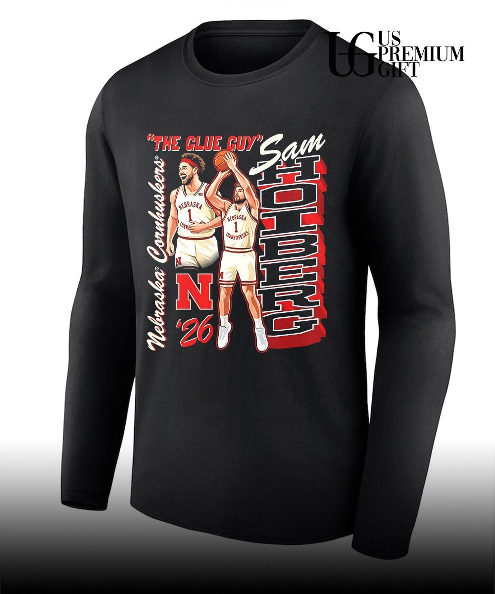 Sam Hoiberg The Glue Guy Nebraska Cornhuskers graphic shirt Unisex