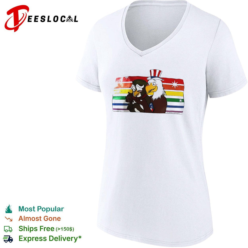 Sammy Shizzard Uncle Sam and Benjamin Franklin Eagle shirt Unisex