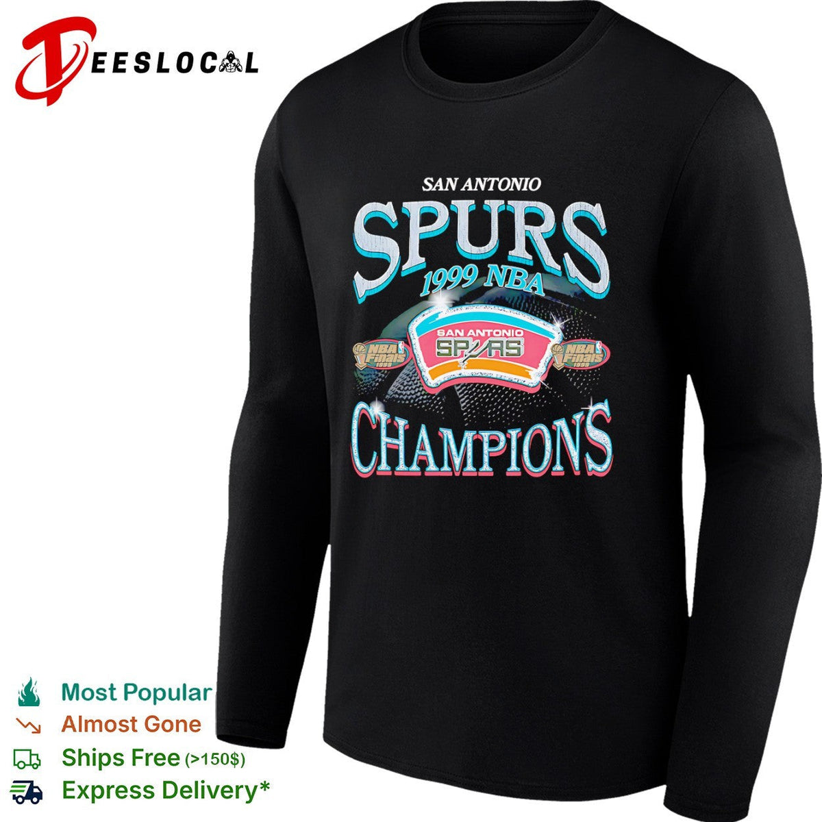 San Antonio Spurs 1999 NBA finals champions basketball shirt Unisex