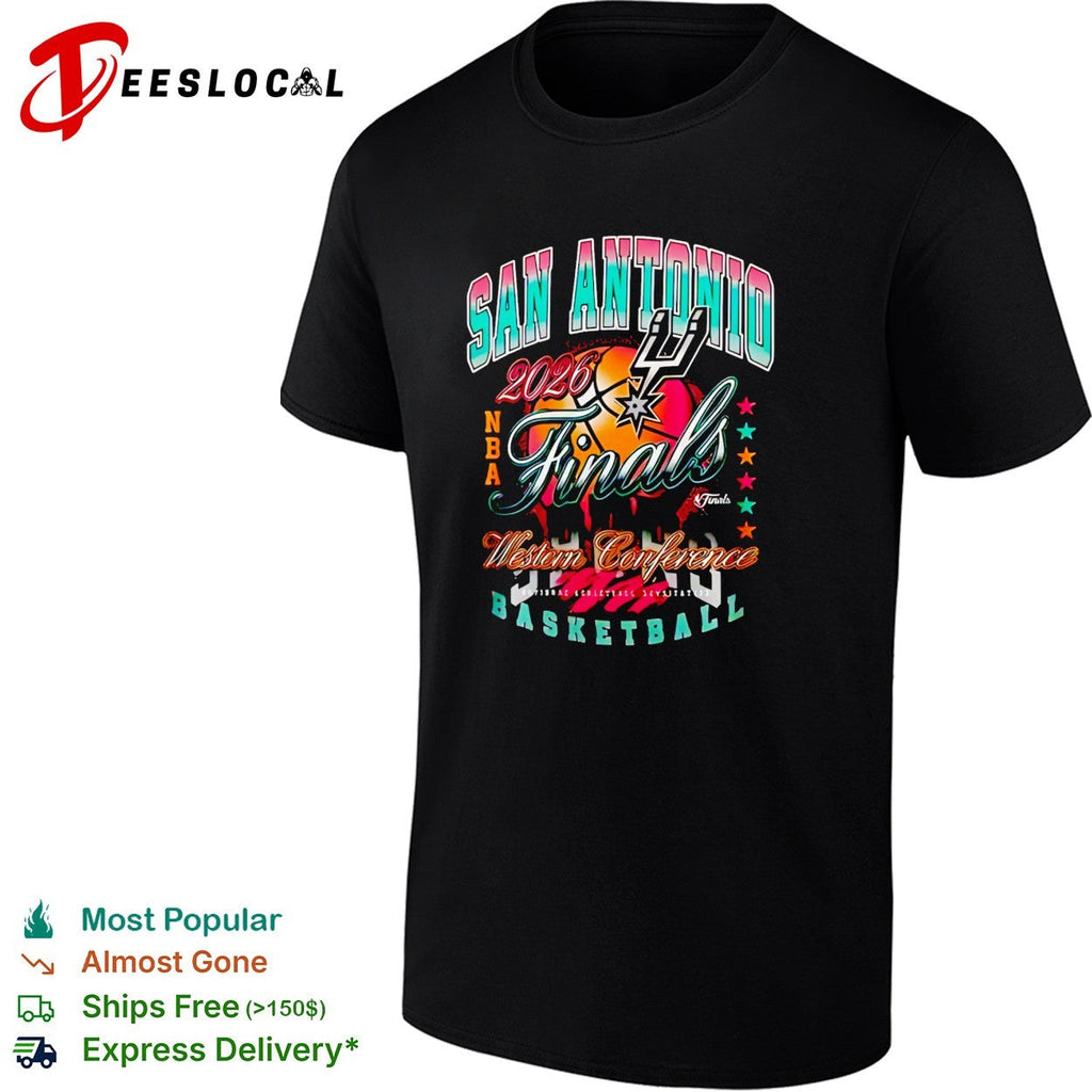 San Antonio Spurs 2026 NBA Finals Western Conference Basketball shirt Unisex