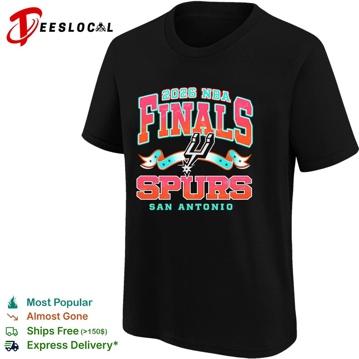 San Antonio Spurs 2026 NBA Finals banner shirt Unisex