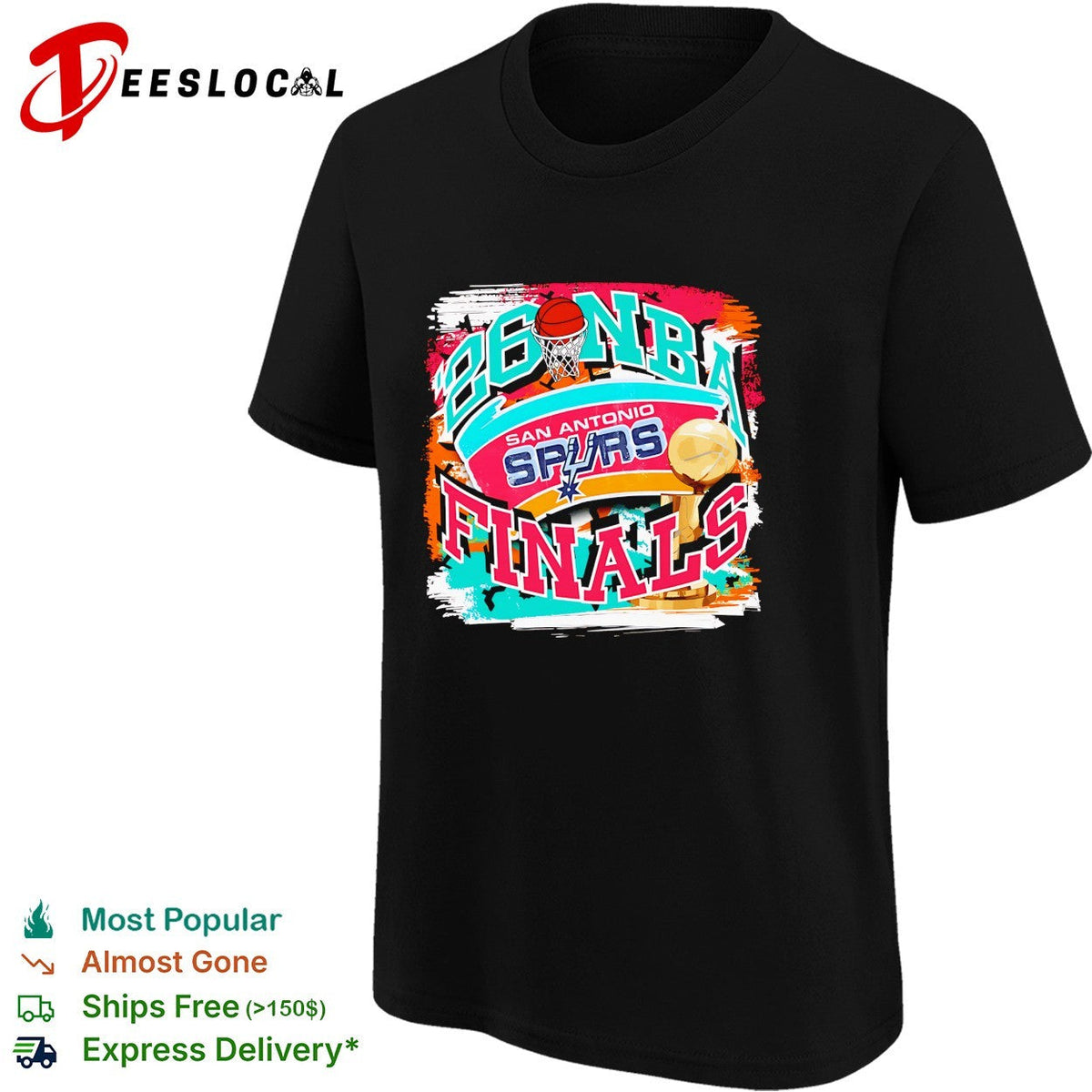 San Antonio Spurs 96 NBA Finals vintage graphic shirt Unisex