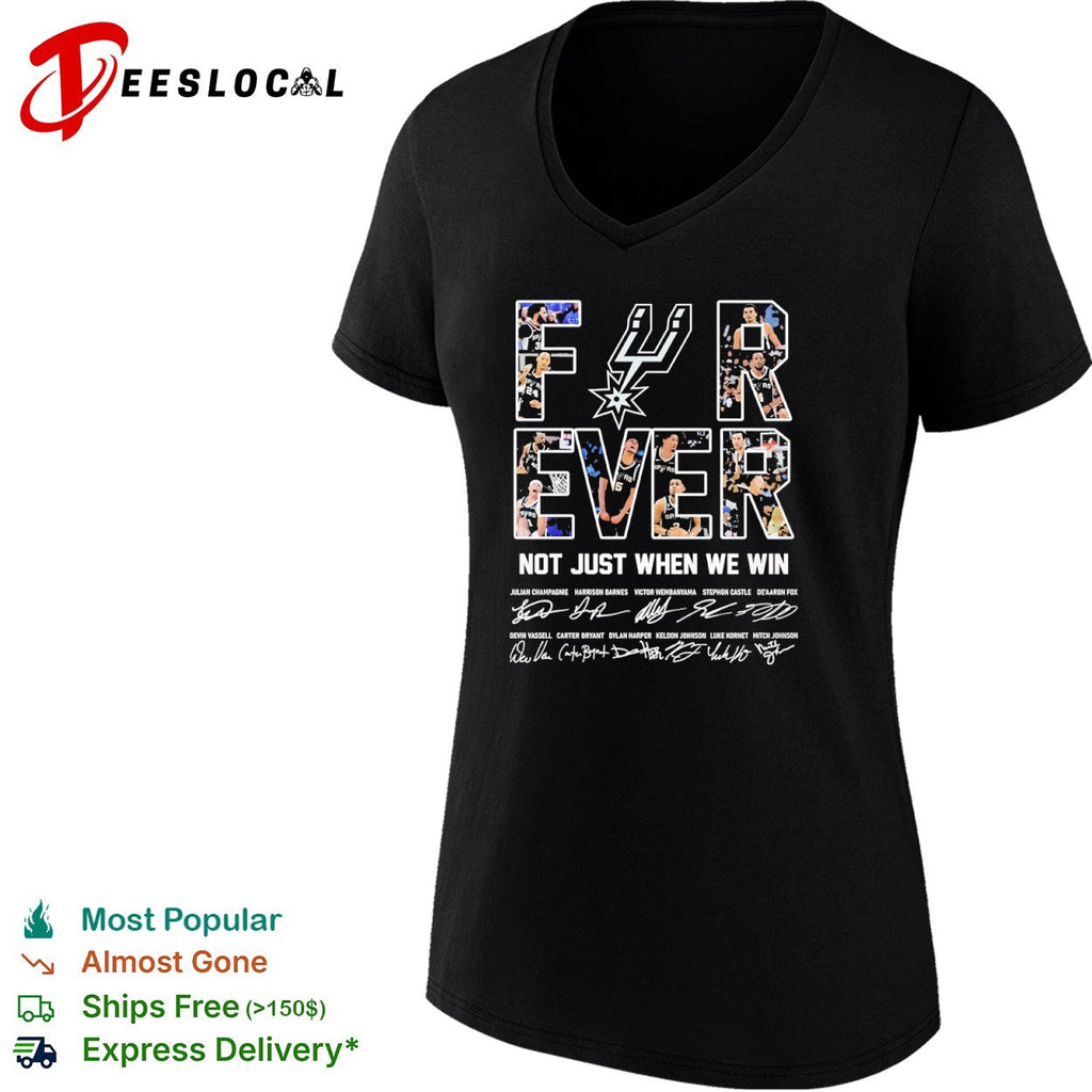 San Antonio Spurs Forever Not Just When We Win Victor Wembanyama Keldon Johnson shirt Unisex
