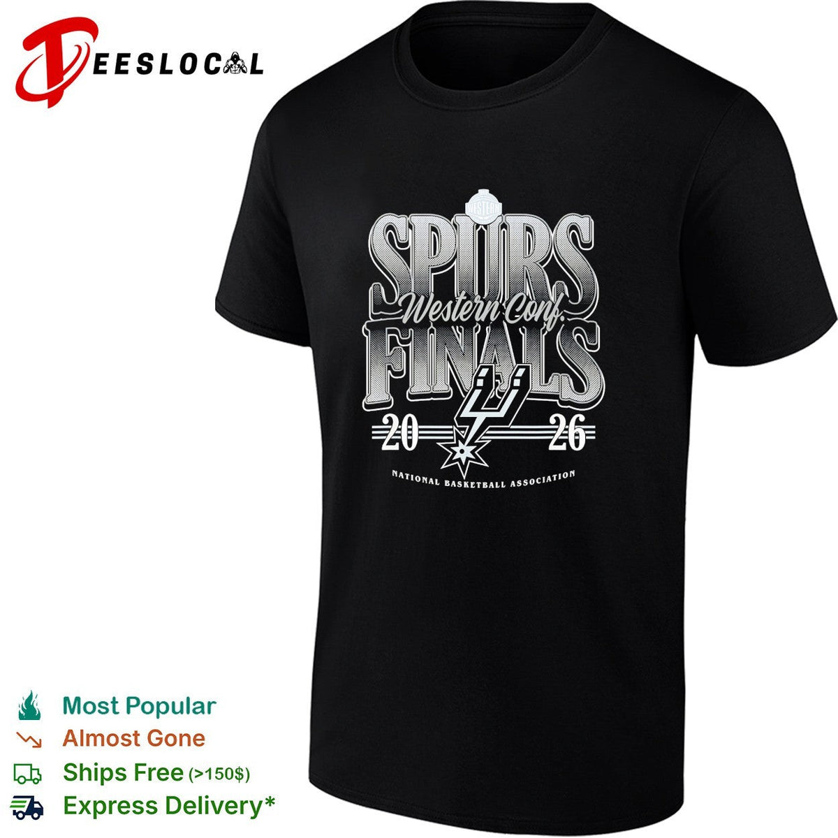 San Antonio Spurs Western Conf Finals 2026 National Basketball Association shirt Unisex