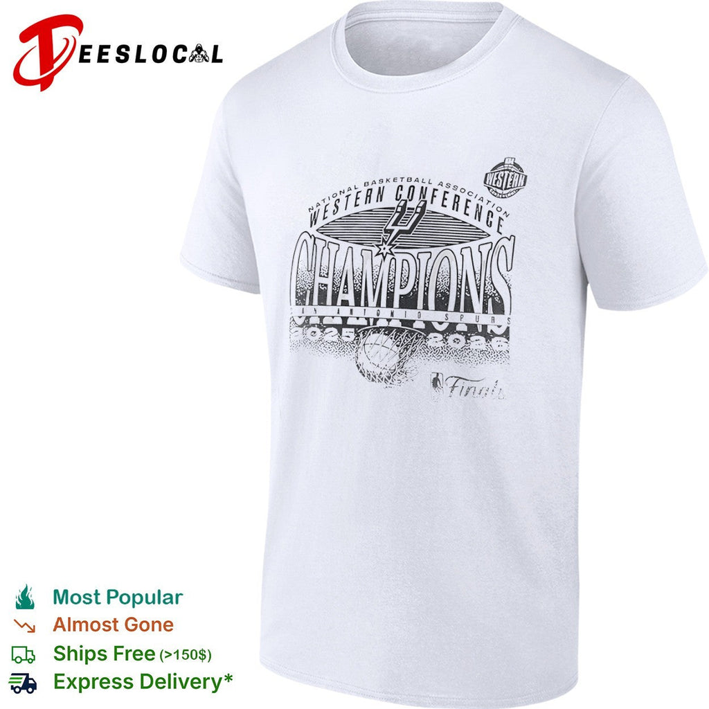 San Antonio Spurs Western Conference Champions 2025 2026 NBA Finals basketball shirt Unisex