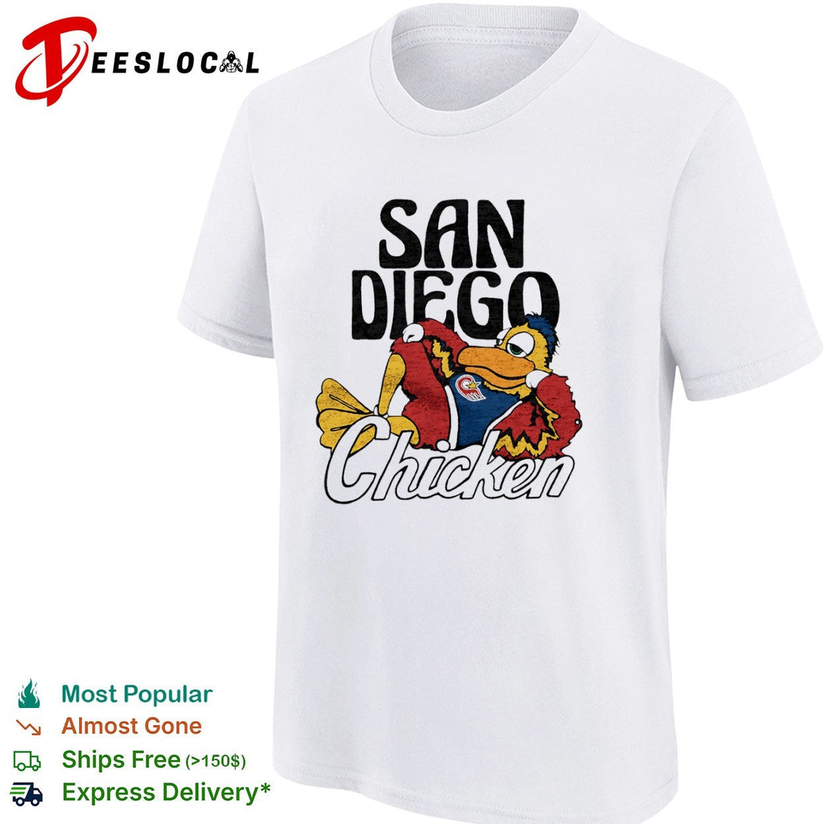 San Diego Chicken mascot logo shirt Unisex