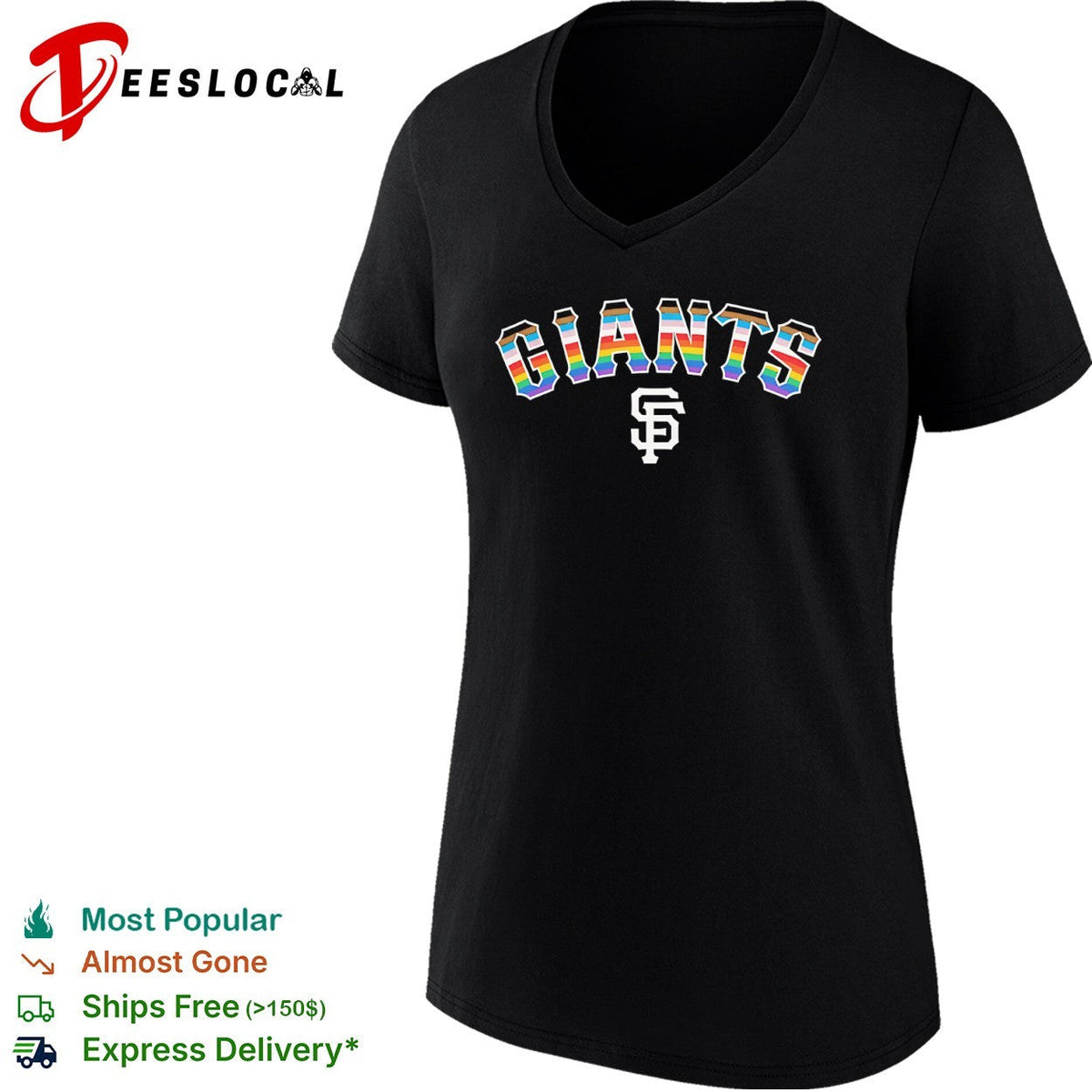 San Francisco Giants LGBTQ Pride Flag shirt Unisex
