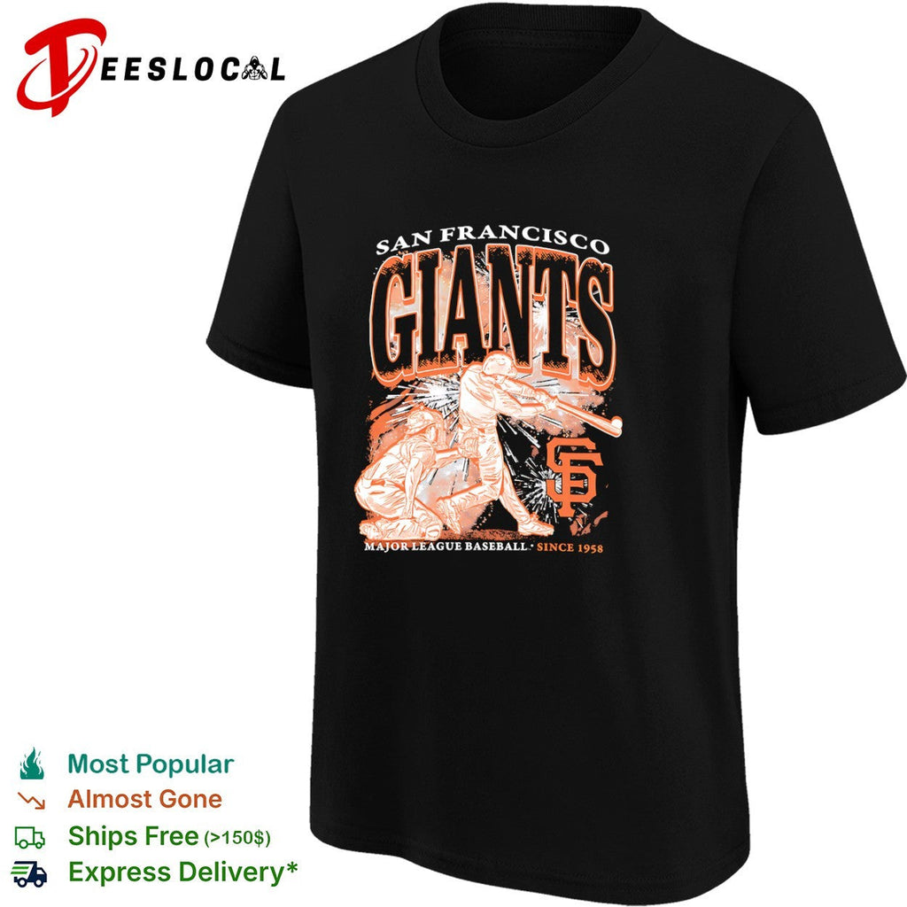 San Francisco Giants swinging batter Major League Baseball since 1958 shirt Unisex