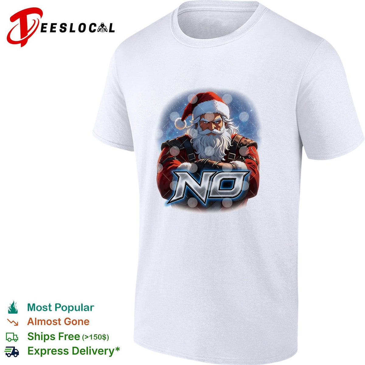 Santa Claus no for the holiday christmas season shirt Unisex