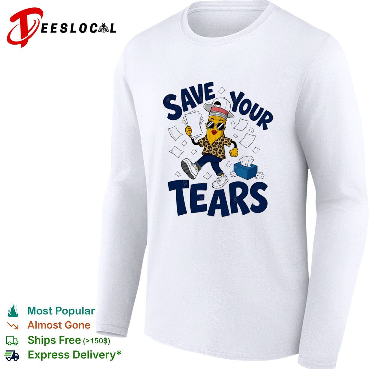Save your tears pencil character shirt Unisex