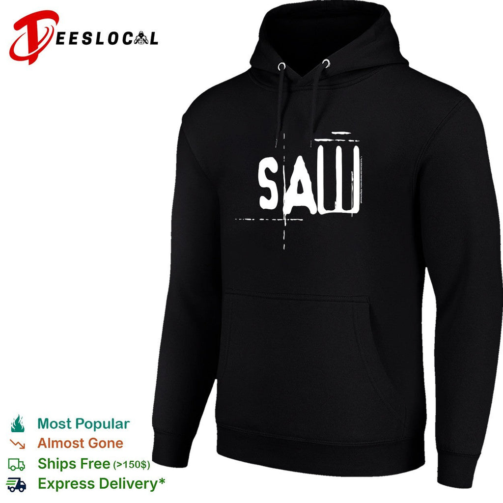 Saw stylized horror logo bold text shirt Unisex