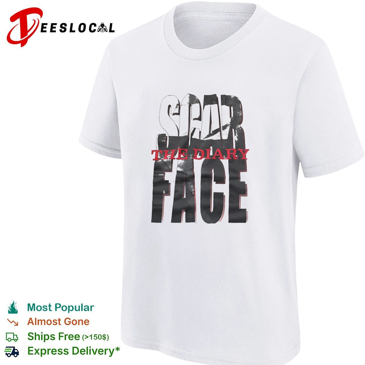 Scarface The Diary of a Madman Scarface The Diary of a Madman Rap Music Album shirt Unisex