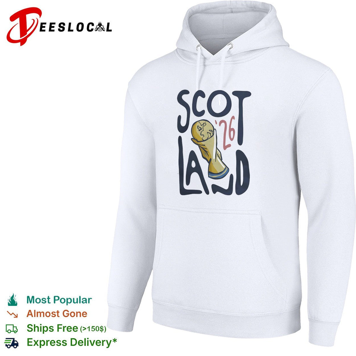 Scotland 2026 gold trophy shirt Unisex