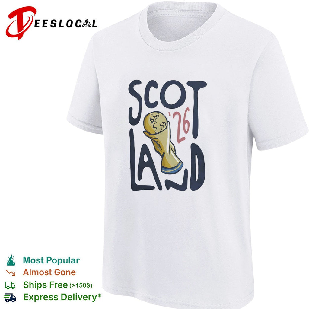 Scotland 2026 gold trophy shirt Unisex