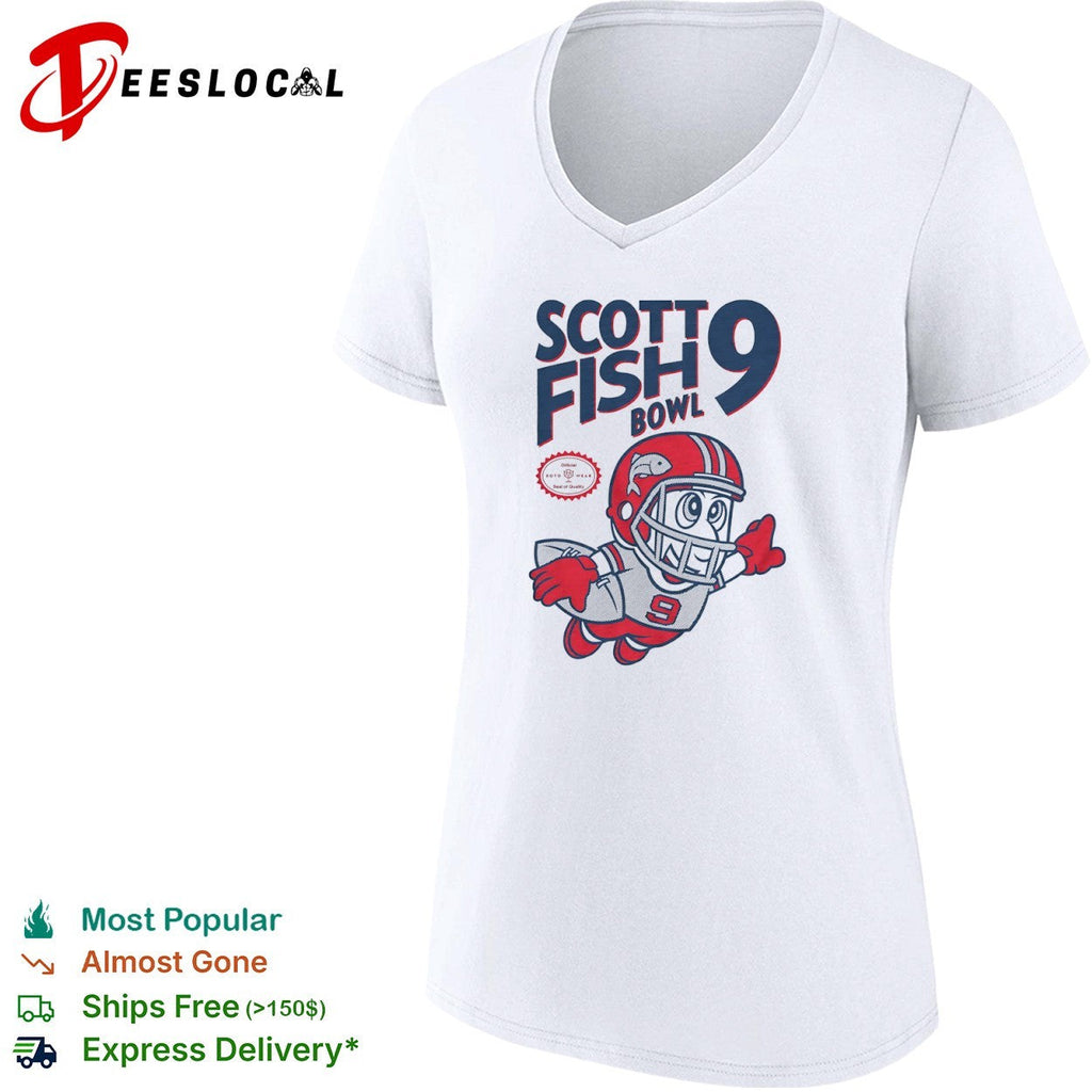 Scott Fish Bowl 9 Mascot Football League Sports Fantasy shirt Unisex