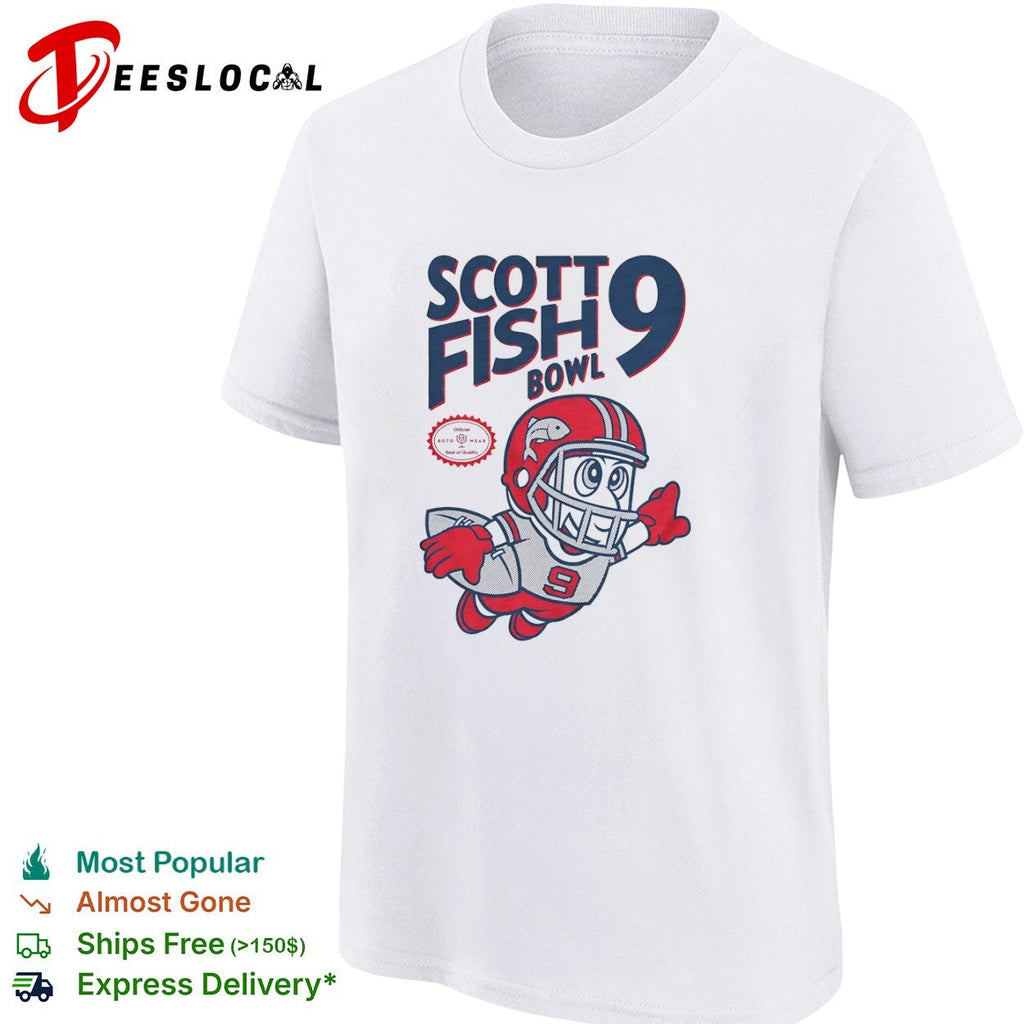 Scott Fish Bowl 9 Mascot Football League Sports Fantasy shirt Unisex