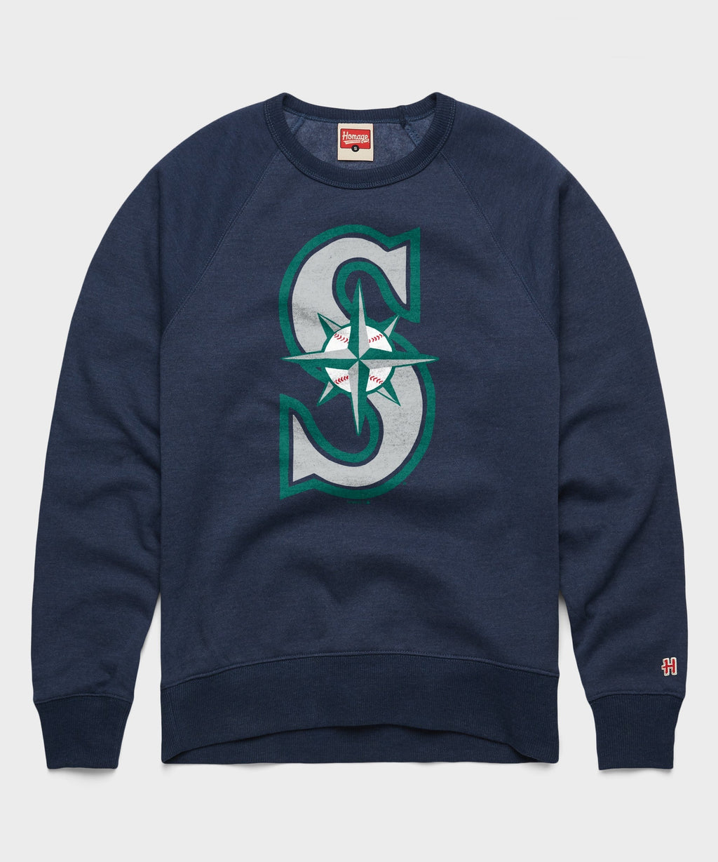 Seattle Mariners Cap Logo '93 Crewneck Unisex
