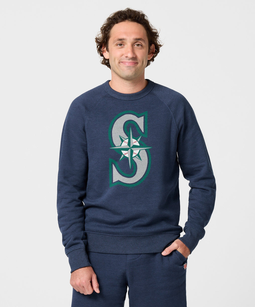 Seattle Mariners Cap Logo '93 Crewneck Unisex