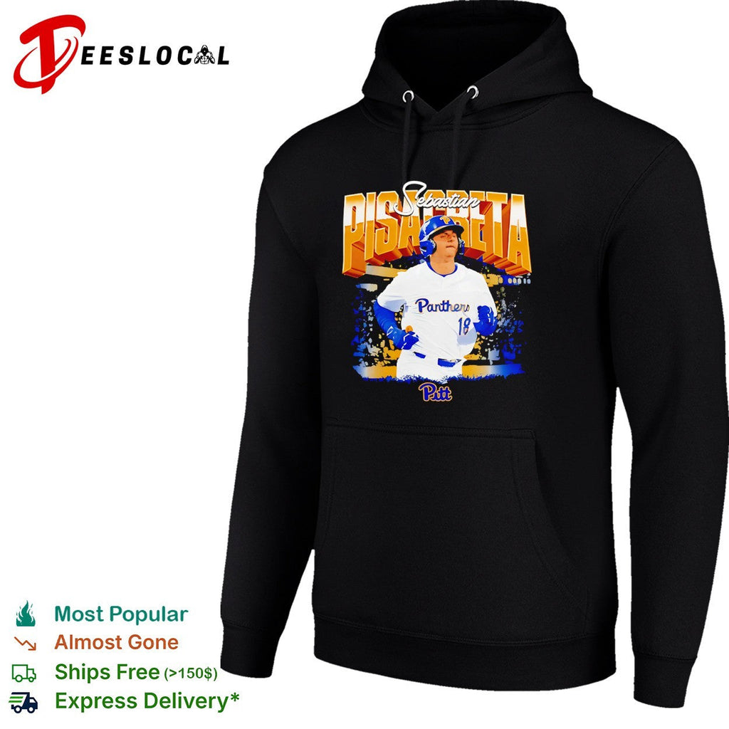 Sebastian Pisacreta Pittsburgh Panthers NCAA Baseball Player 18 Pitt Sport Shirt Unisex