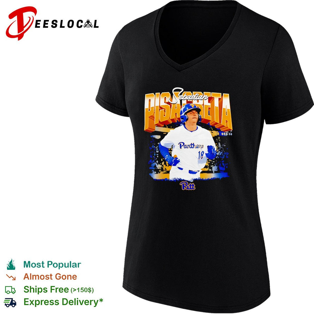 Sebastian Pisacreta Pittsburgh Panthers NCAA Baseball Player 18 Pitt Sport Shirt Unisex