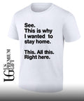 See this is why I wanted to stay home shirt Unisex