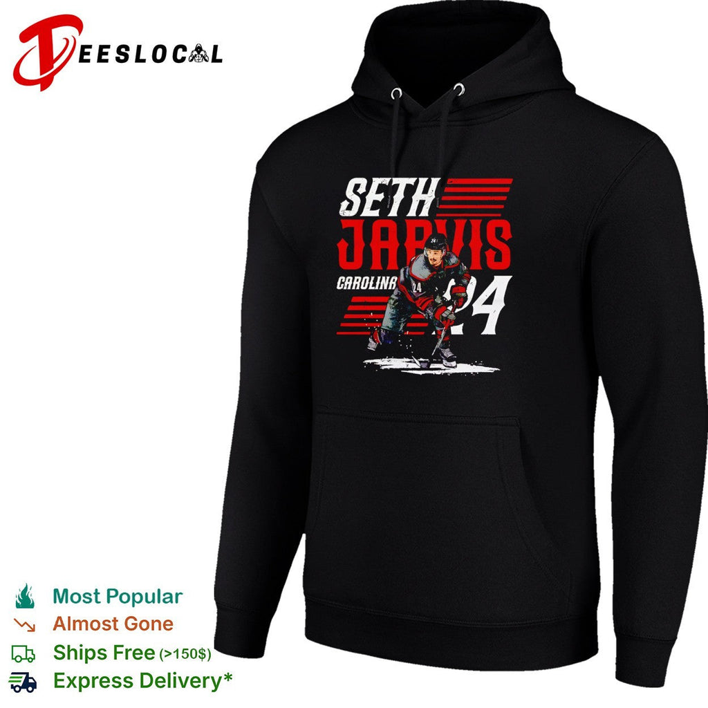 Seth Jarvis Carolina Hurricanes NHL Player 24 Number Shirt Unisex