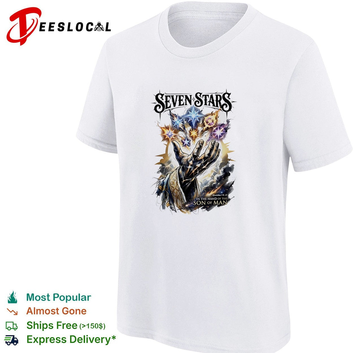 Seven stars in the hand of the son of man shirt Unisex