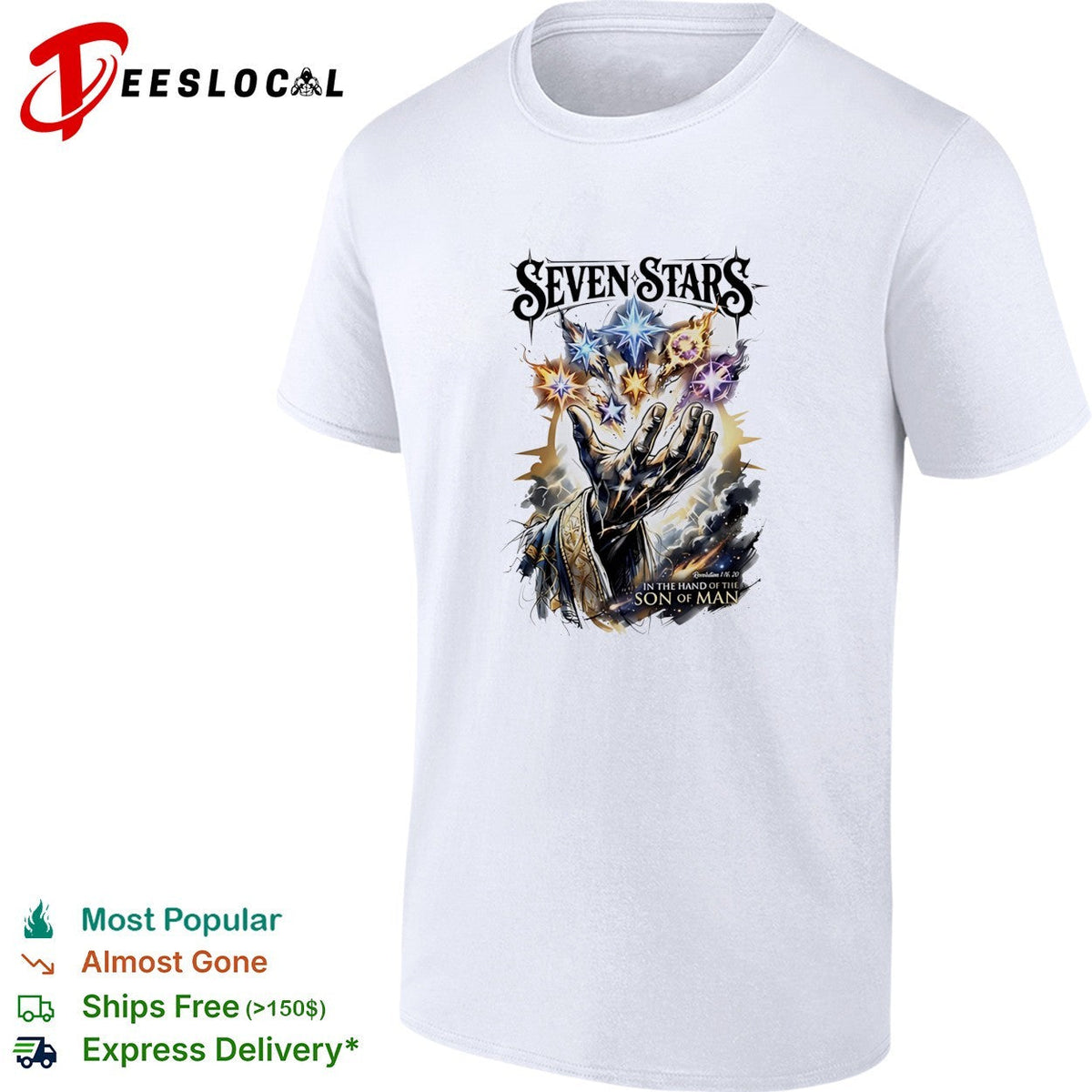Seven stars in the hand of the son of man shirt Unisex