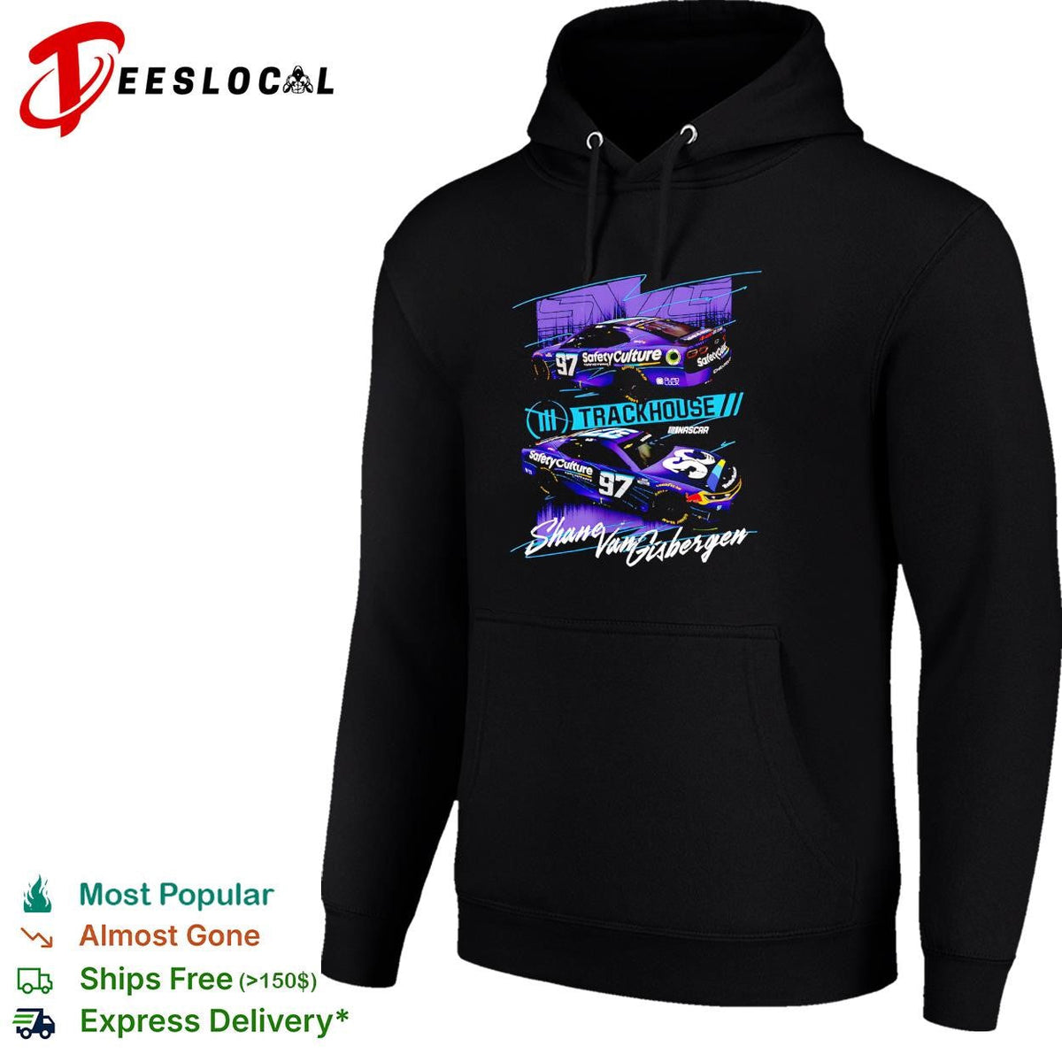 Shane van Gisbergen 97 SafetyCulture dual car Trackhouse NASCAR shirt Unisex