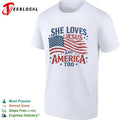 She Loves Jesus and America Too shirt Unisex