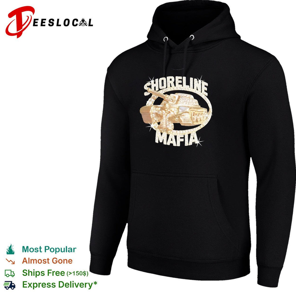 Shoreline Mafia Tank Gold Diamond Bling Hip Hop Music Logo Art Rap Culture shirt Unisex