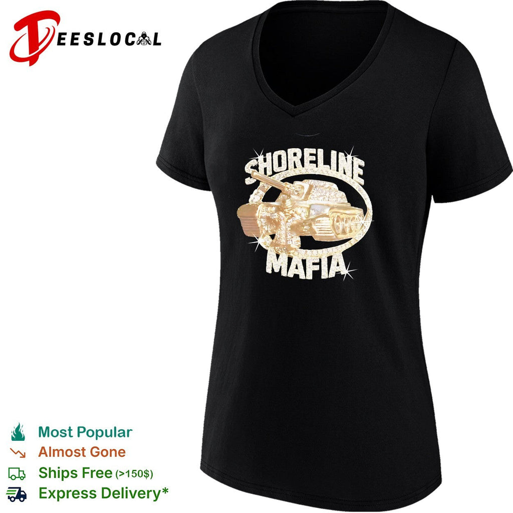 Shoreline Mafia Tank Gold Diamond Bling Hip Hop Music Logo Art Rap Culture shirt Unisex