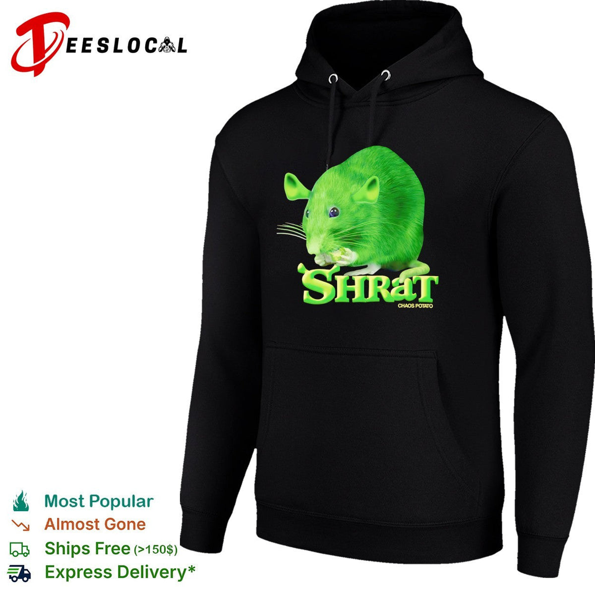 Shrat Chaos Potato Shrek Rat Meme Shirt Unisex