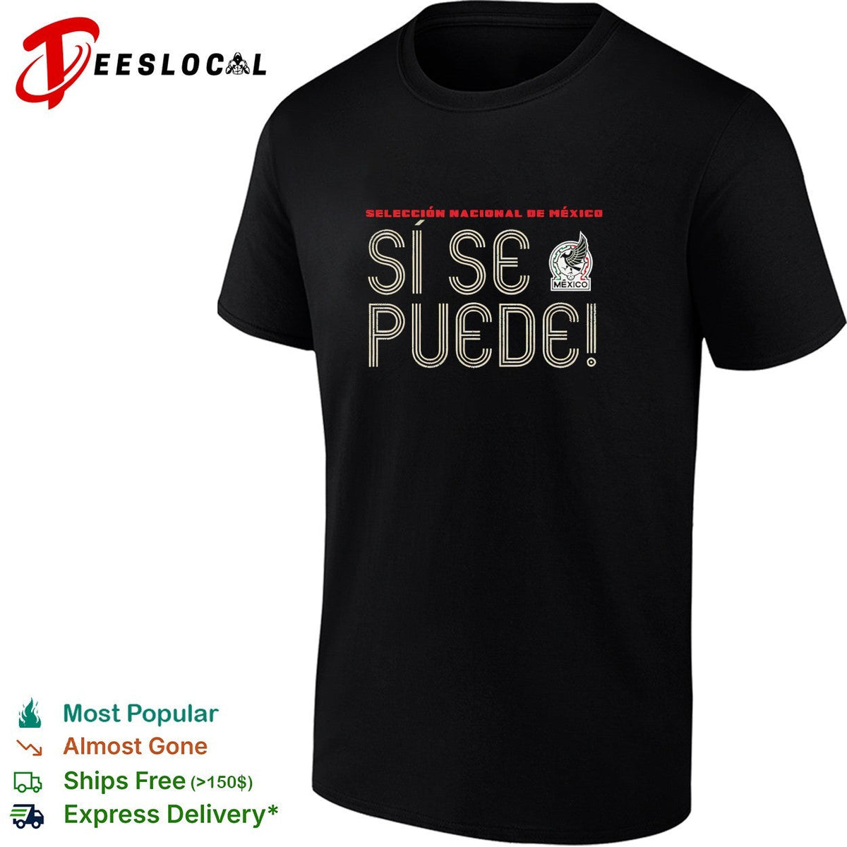Si se puede Mexico Seleccion Nacional dark minimal shirt Unisex