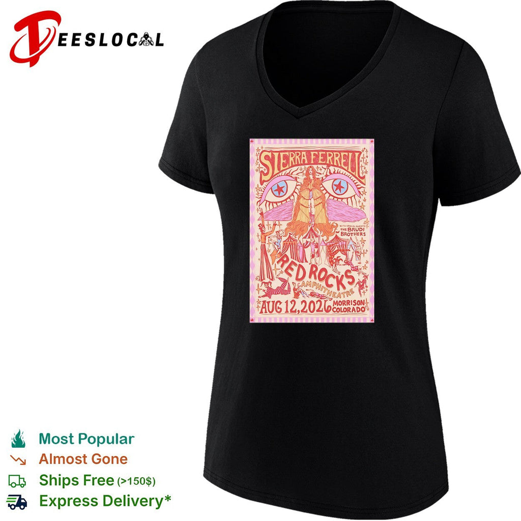 Sierra Ferrell Red Rocks Amphitheatre Aug 12 2026 concert shirt Unisex
