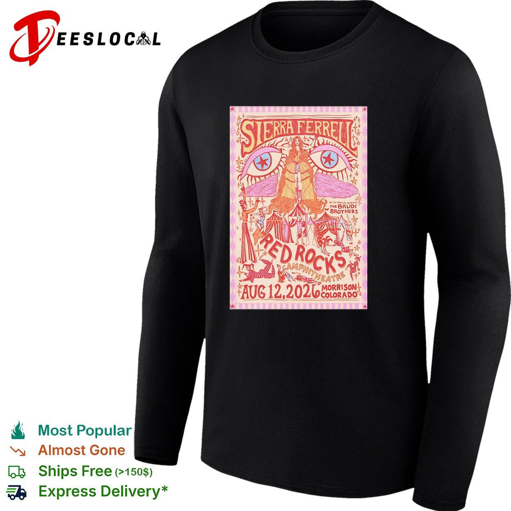 Sierra Ferrell Red Rocks Amphitheatre Aug 12 2026 concert shirt Unisex