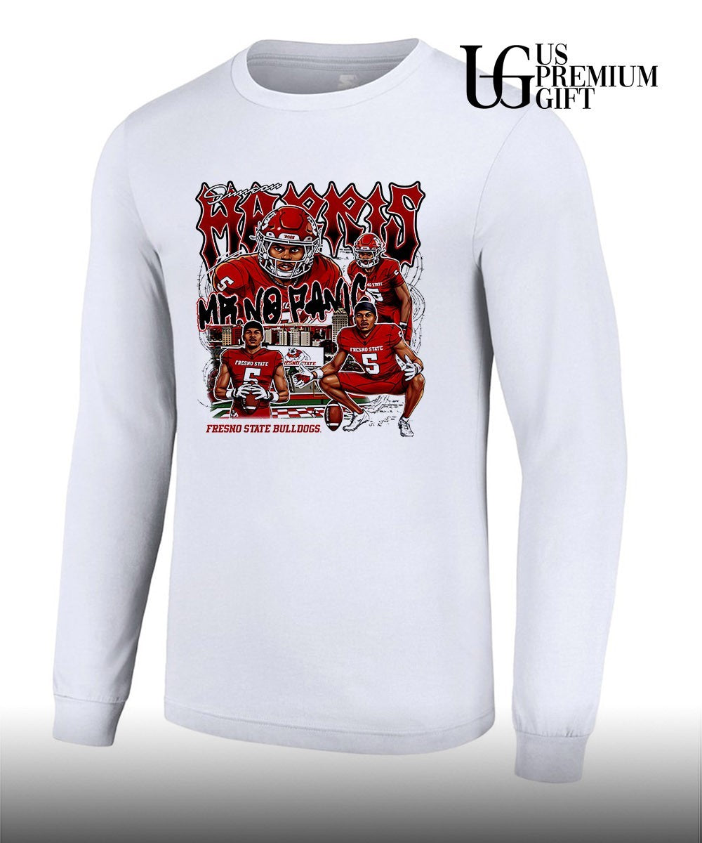 Simeon Harris Fresno State Bulldogs Mr No Panic graphic shirt Unisex
